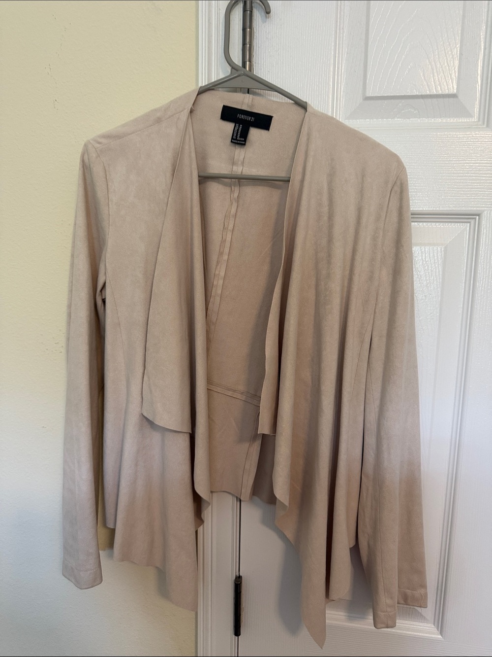 Forever 21 faux suede asymmetrical jacket